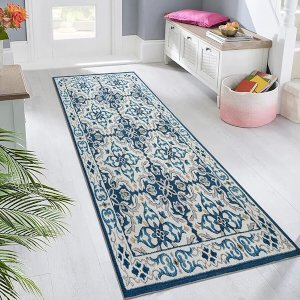 Non Slip Luna Crystal Hallway Runner Washable Rugs Kitchen Carpet Floor Mats