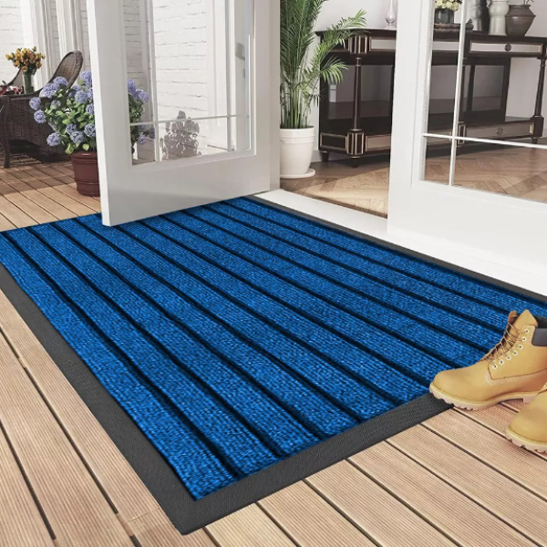 Heavy Duty, Washable Non Slip Rubber Door Mat Indoor/Outdoor Dirt Trapper Mat