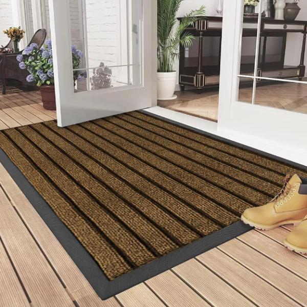 Heavy Duty, Washable Non Slip Rubber Door Mat Indoor/Outdoor Dirt Trapper Mat