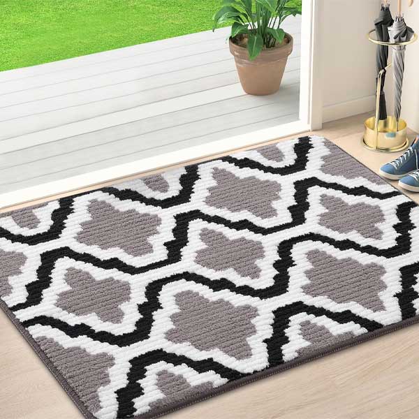 Durable & Machine Washable Doormats, Dirt Trapper Mat Super Absorbent Floor Mats