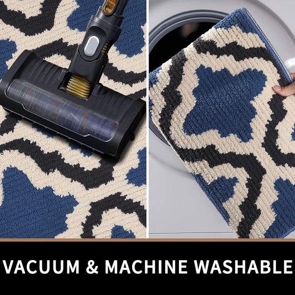 Durable & Machine Washable Doormats, Dirt Trapper Mat Super Absorbent Floor Mats