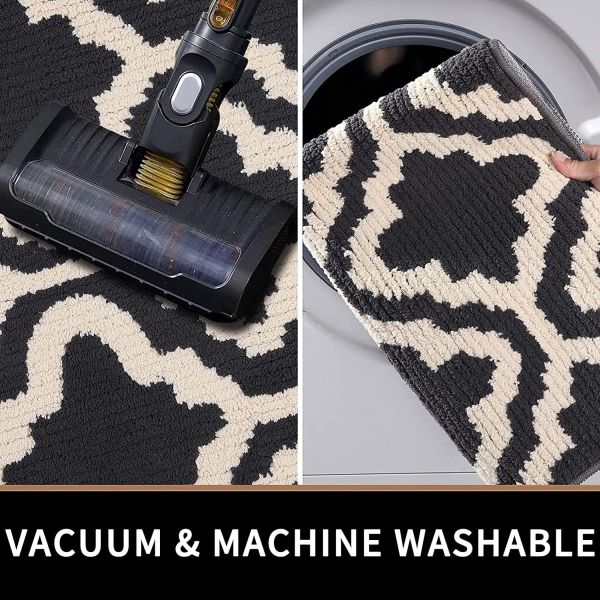 Durable & Machine Washable Doormats, Dirt Trapper Mat Super Absorbent Floor Mats