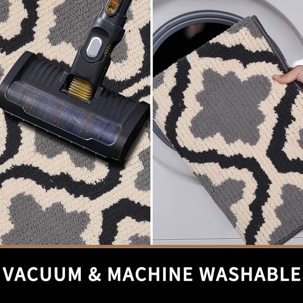 Durable & Machine Washable Doormats, Dirt Trapper Mat Super Absorbent Floor Mats