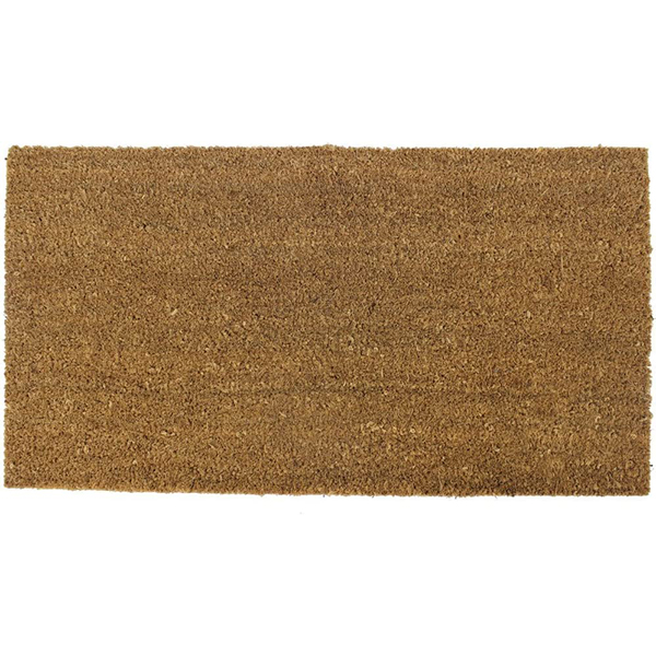 Plain Natural Coir Door Mat Latex Backed Entrance Mat