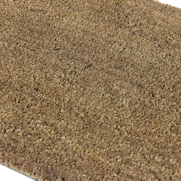 Plain Natural Coir Door Mat Latex Backed Entrance Mat