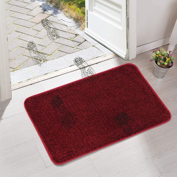 Super Absorbent & Dirt Trapper Doormat Non Slip Entrance Rug for Front Door 