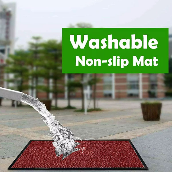 Red Heavy Duty Washable Industrial Indoor And Outdoor Barrier Mats