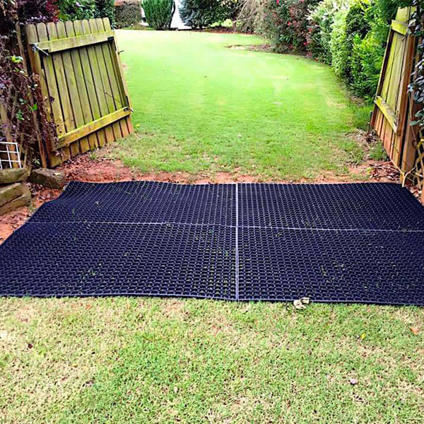 Anti-Slip Cellular Rubber Grass Mats for Playgrounds and Outdoor Use